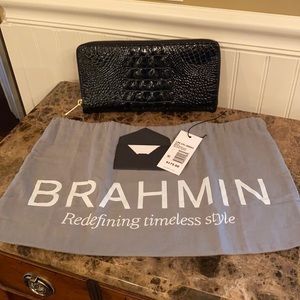 Brahmin Skyler Black Melbourne Genuine Leather